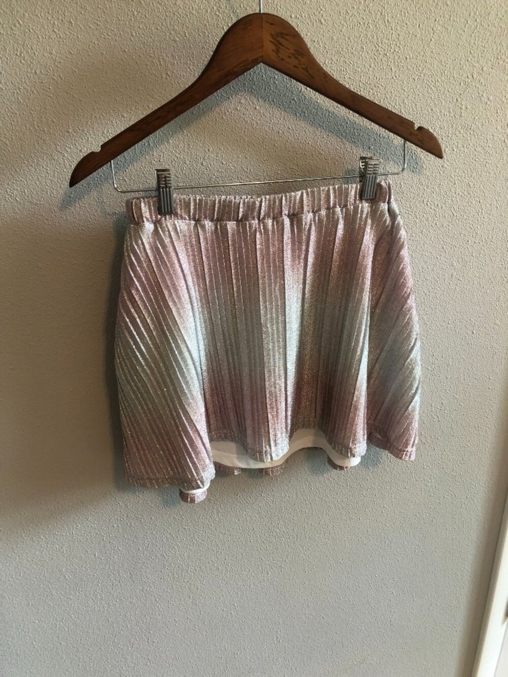 Super Down Revolve Metallic Skirt